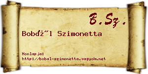 Bobál Szimonetta névjegykártya